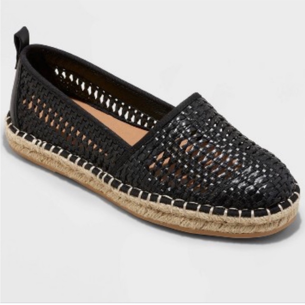 Universal Thread Black Rita Slip-On Loafers Shoes Size 8 NWT